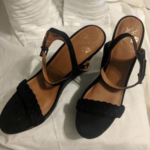 Colin Stuart wedged platform sandals